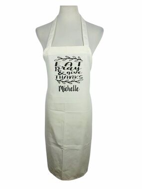 Eat Pray & Give Thanks Michelle Personalized Apron